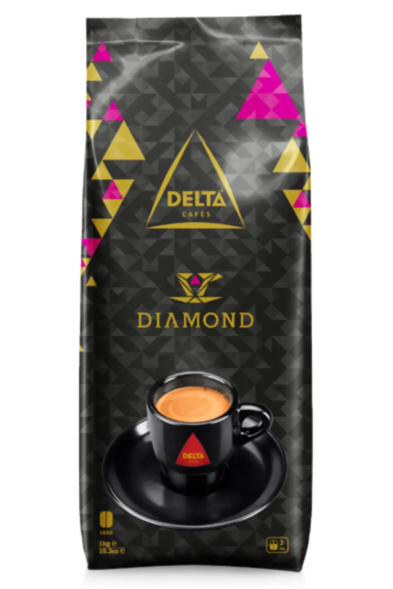 Premium Delta Diamond Coffee Beans, 1kg - Ideal for Espresso and Filter ...