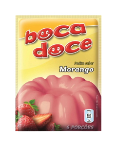 Boca Doce Strawberry Pudding (Pudim de Morango) 22g