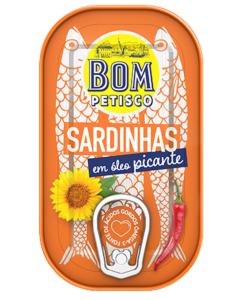 Bom Petisco Sardines in Spicy Vegetable Oil 120g