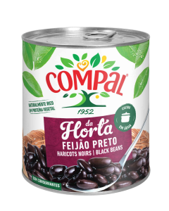 Compal Black Beans (Feijao Preto) Large Tins 845g