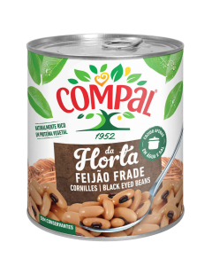 Compal Black Eye Beans (Feijao Frade) Large Tins 845g