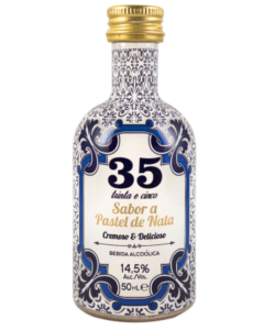 Licor 35 Creme de Pastel de Nata Liqueur Azulejo edition MINI 50ml