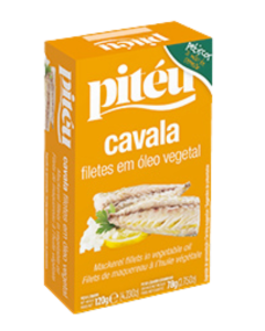 Piteu Mackerel Fillet in Veg Oil 120g