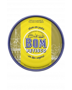 Bom Petisco Tuna in Vegetable Oil Round Tin 200g