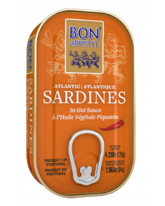 Bon Appetit Sardines in Spicy Vegetable Oil 120g