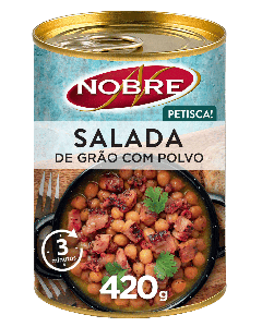 Nobre Chickpea Salad w/Octopus (Salada Grao c/Polvo) 420g