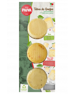 Paiva Cheese Board | Cured cows milk with spices 3x80g