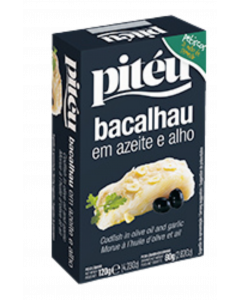 Piteu Cod Garlic & Oilve Oil 120g