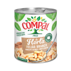 A large 845g tin of Compal White Beans, also known as Feijao Branco.