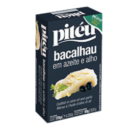 Premium Piteu Cod in Garlic and Olive Oil - 120g Tinned Product