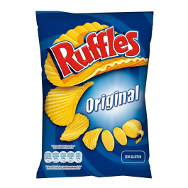 Pop Icon Ruffles Original Ruffles Crisps 160g - Delicious and Crunchy Snack