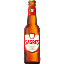 Premium Sagres 33cl Beer - Refreshing Portuguese Lager