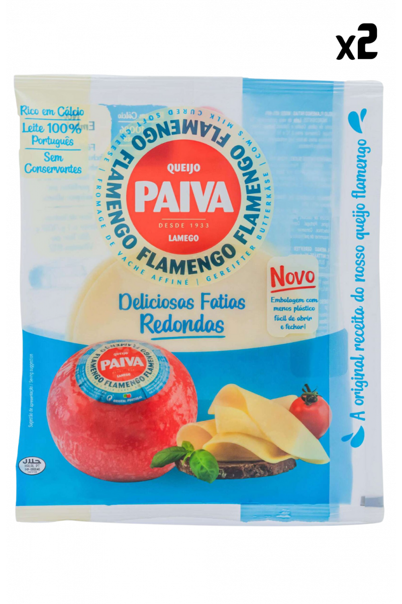 Paiva Cheese Flamengo Round Slices 2x180g