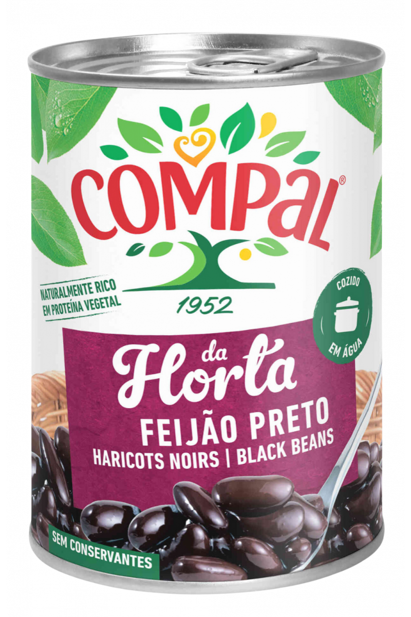 Compal Black Beans (Feijao Preto) in Tin 410g